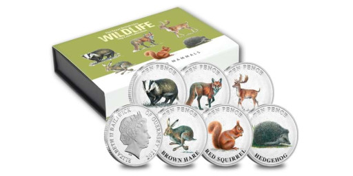 Limited Edition British Isles Woodland Wildlife 10p colour set